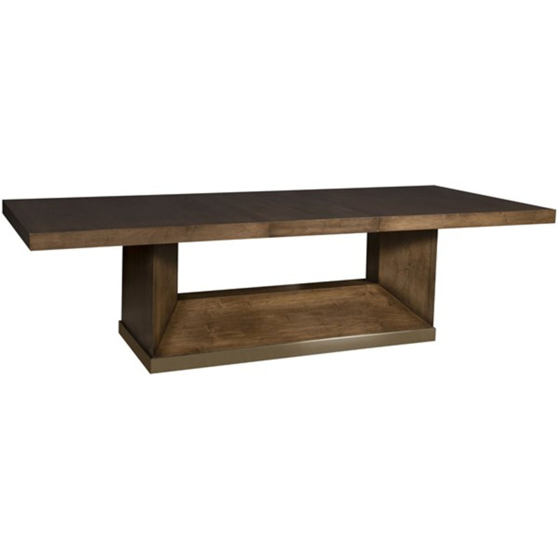Vanguard Furniture Dune 134" Extendabl Walnut Solid Wood Trestle Dining Table | Wayfair